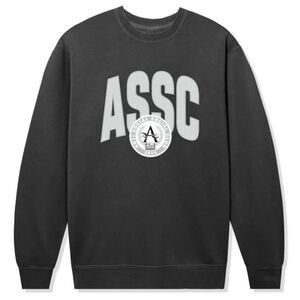 Anti Social Social Club ASSC Institution Premium Crewneck Pigment Black Sz M